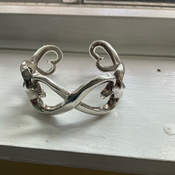 Tiffany & Co. Jewelry - Tiffany Paloma heart cuff - sterling.